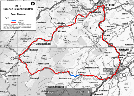 Road Closure Map